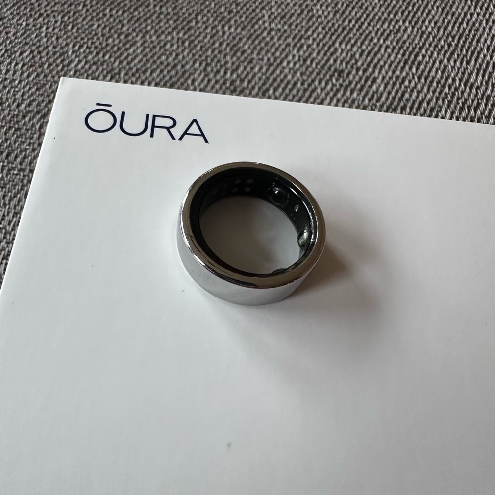 Oura Silver Gen 3 Horizon - size 8